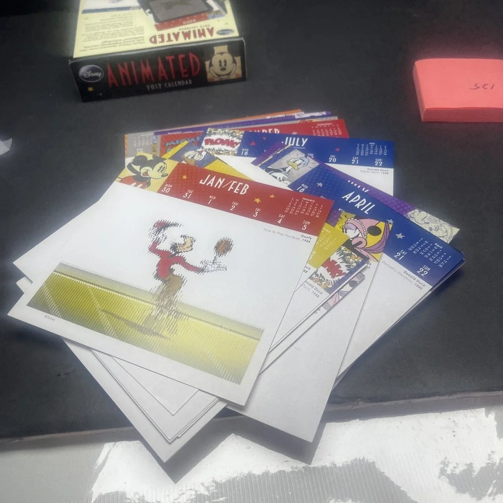 2012‎ Disney Animated Calendar, New, Rare, OOP